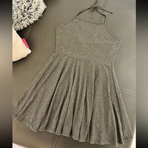 Grey Halter Dress